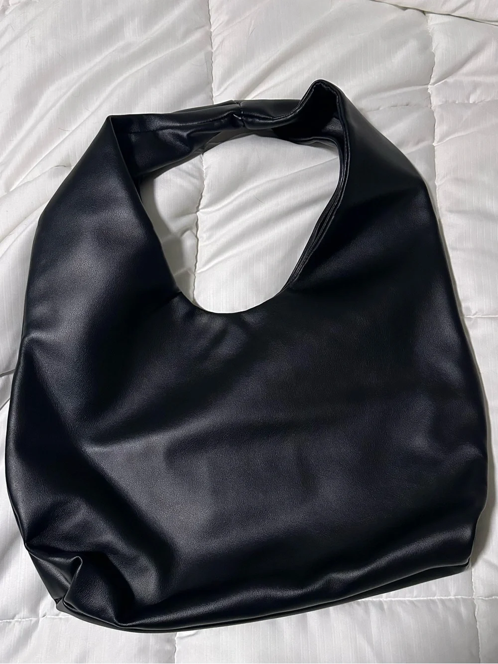 Tony Bianco Black Slouchy Oversized Shoulder Bag